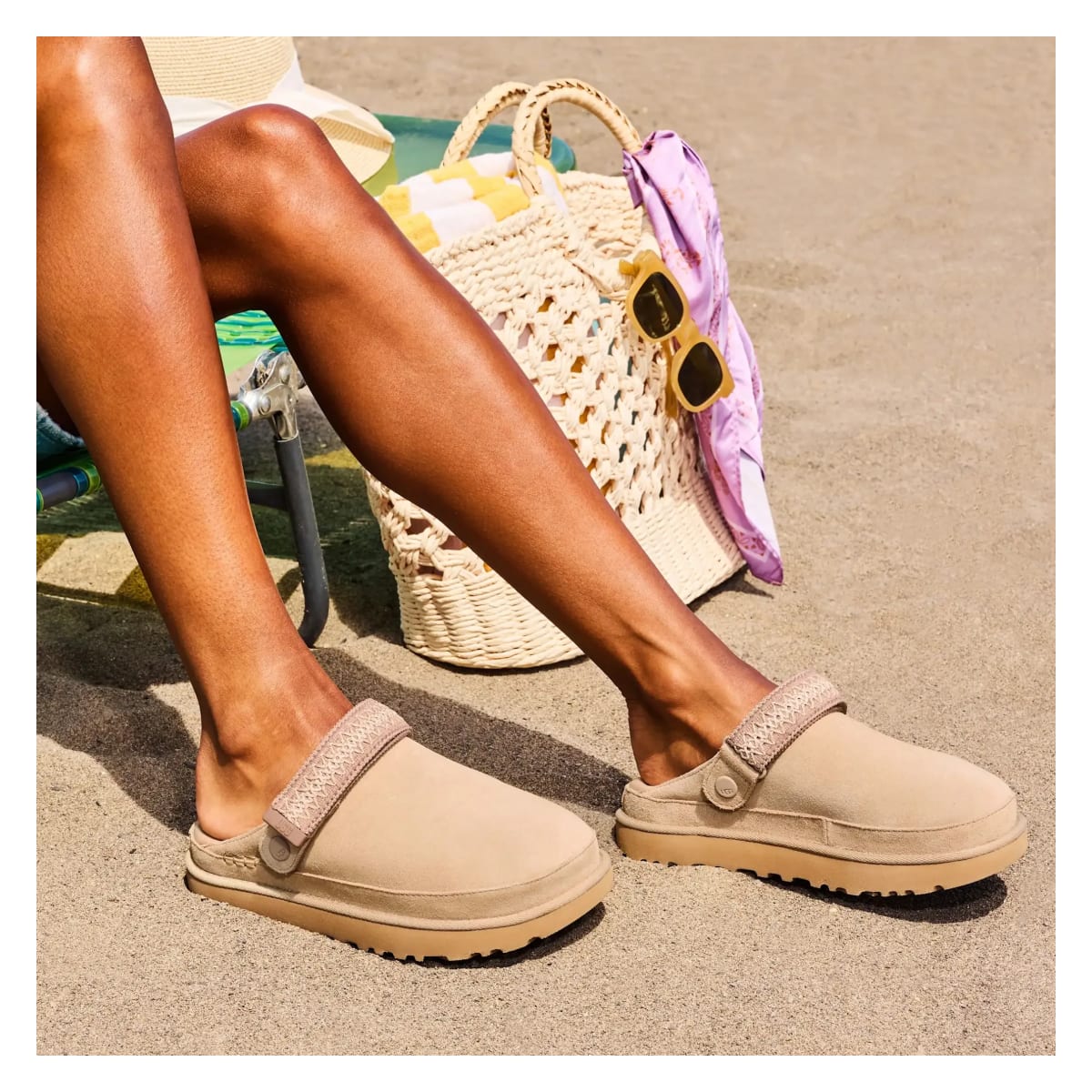 UGG Goldenstar UGGbraid Klomp "Mustard Seed"