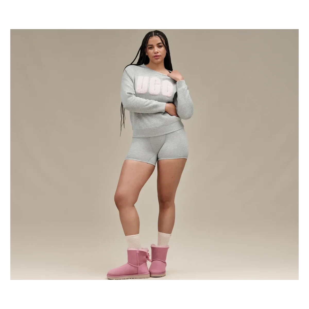 UGG Mini Bailey Bow II Laars Dames "Dusty Orchid"