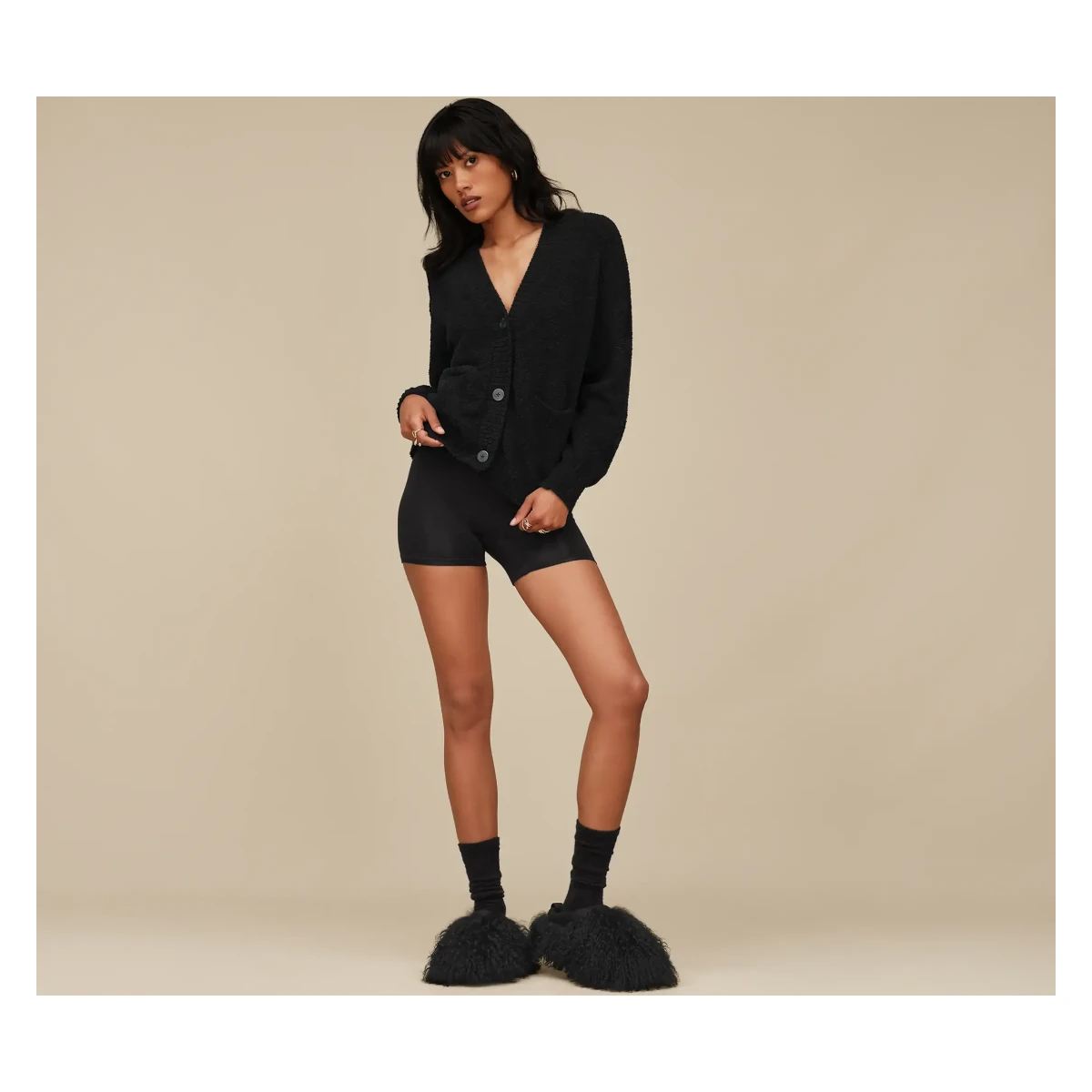 UGG Tazz Fluff Momma "Black"