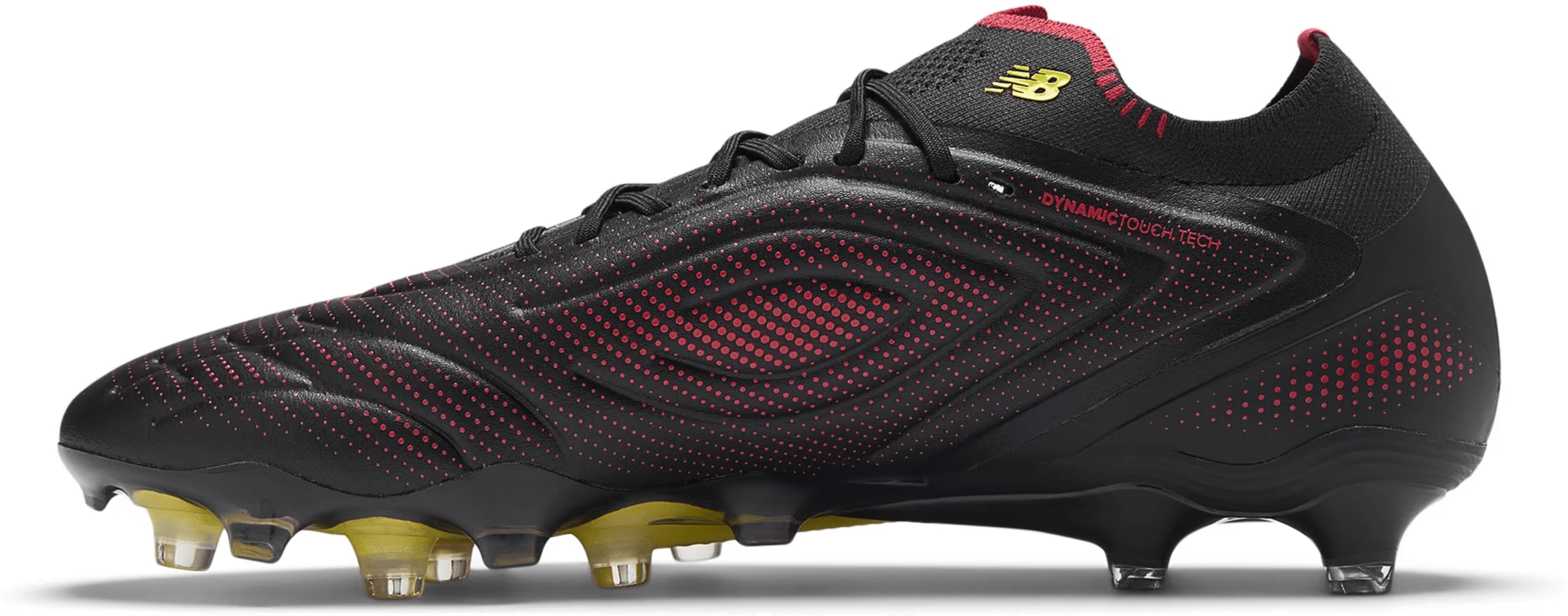 New Balance Tekela Elite Low FG v5 Black Punch Yellow Fire Cracker