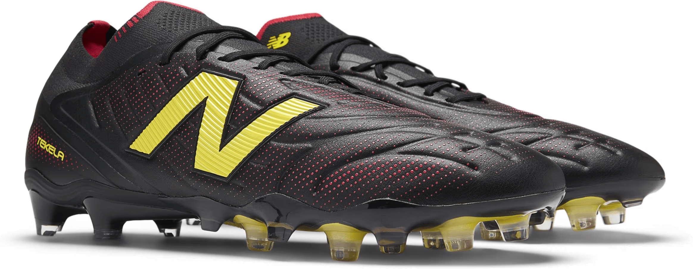 New Balance Tekela Elite Low FG v5 Black Punch Yellow Fire Cracker