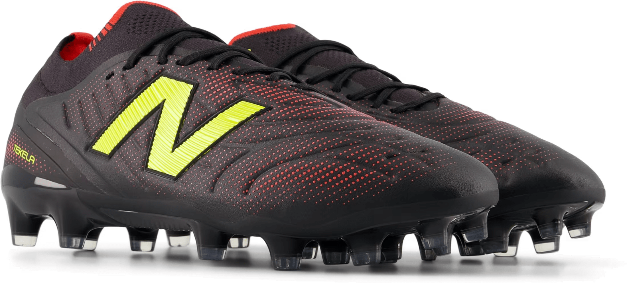 New Balance Tekela Elite Low MG v5 Black Punch Yellow Fire Cracker (Women's)