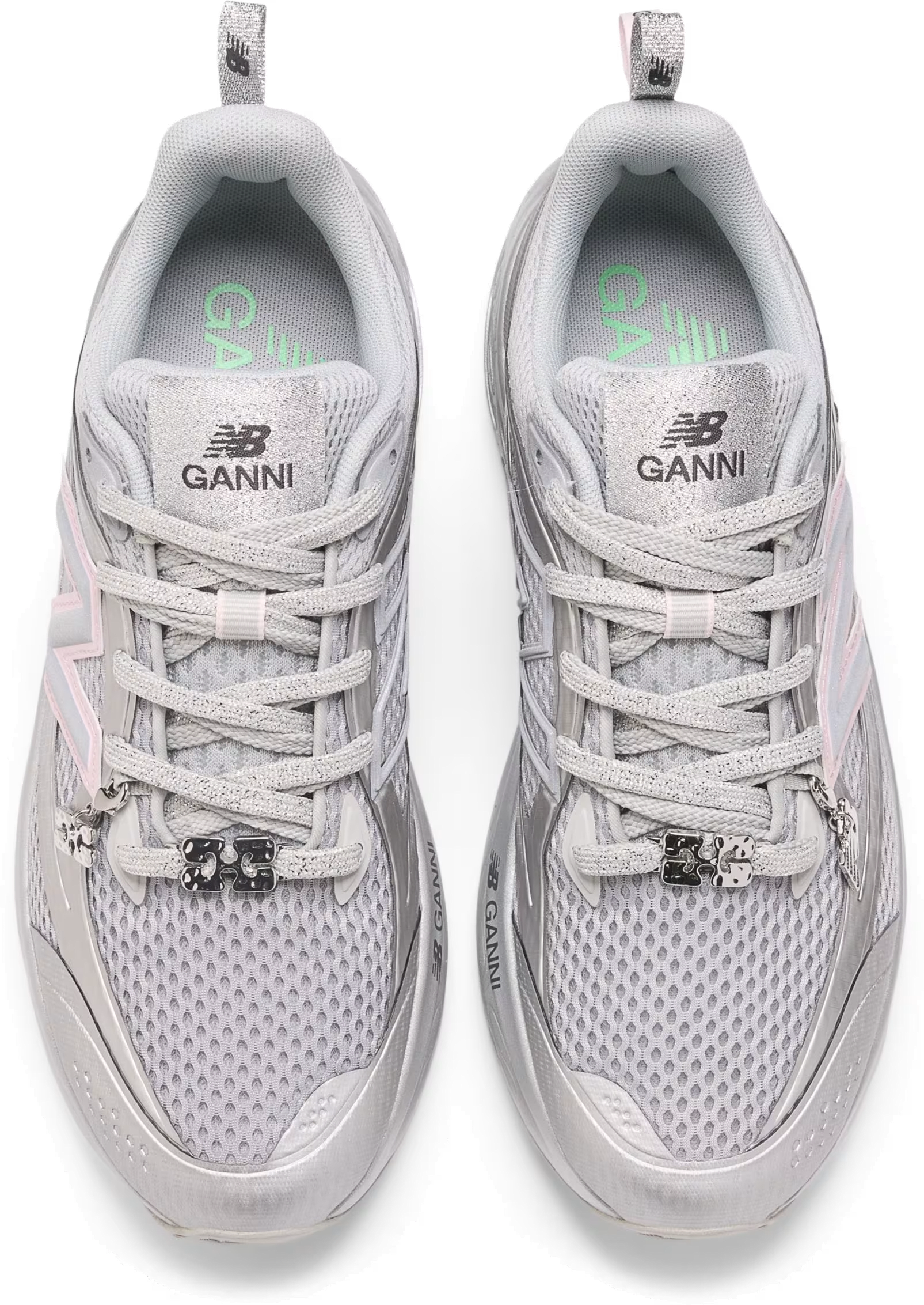 GANNI x New Balance Fresh Foam Trainer "Silver Pink"