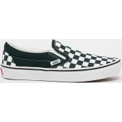 Vans Classic Slip-On Checkerboard Scarab Green White