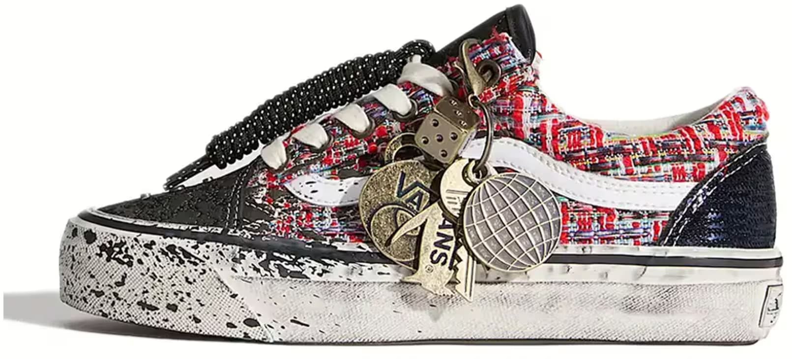 Vans Premium Old Skool Charms Red Black