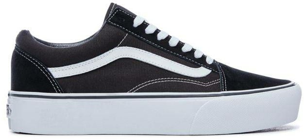 Vans Old Skool Platform Black White