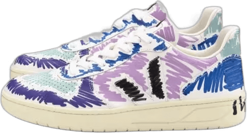 Veja V-10 Leather x Marni Orchid Black