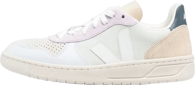 Veja V-10 Suede Jade White Multico
