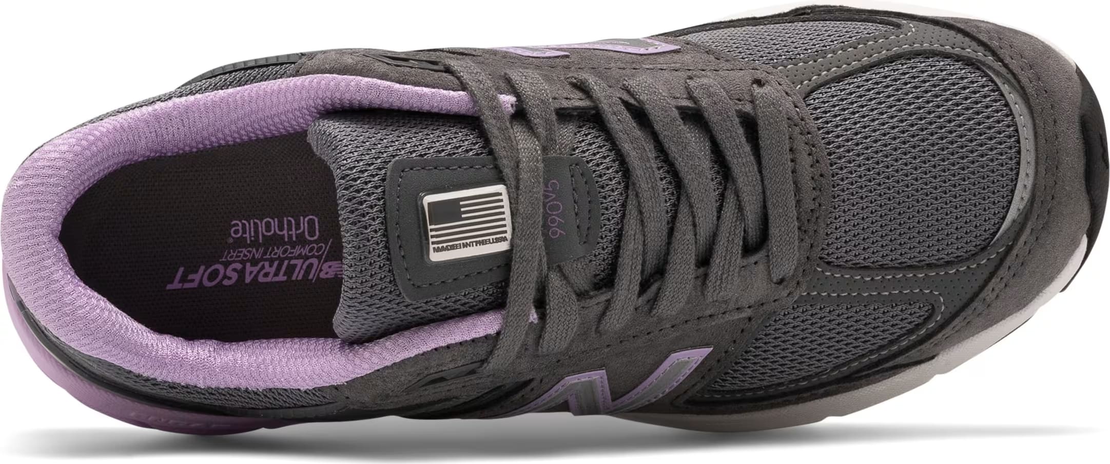 New Balance 990v5 MiUSA Lead Dark Violet Glow (Women's)