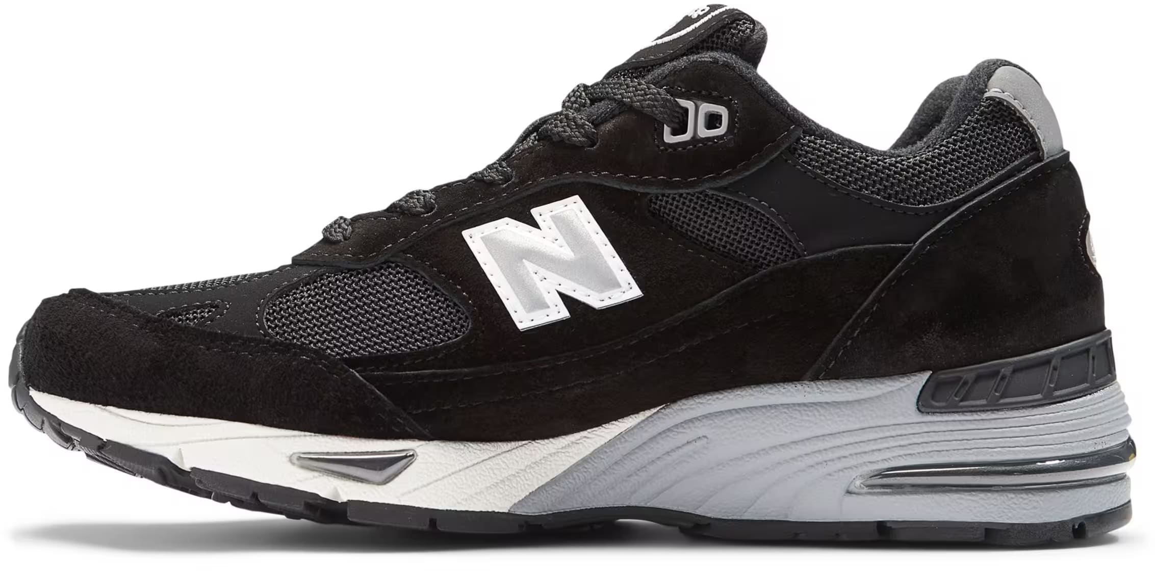 New Balance 991 MiUK Black Silver (Women's)