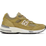 New Balance 991 MiUK Green Moss Cloud Cream (Women's)