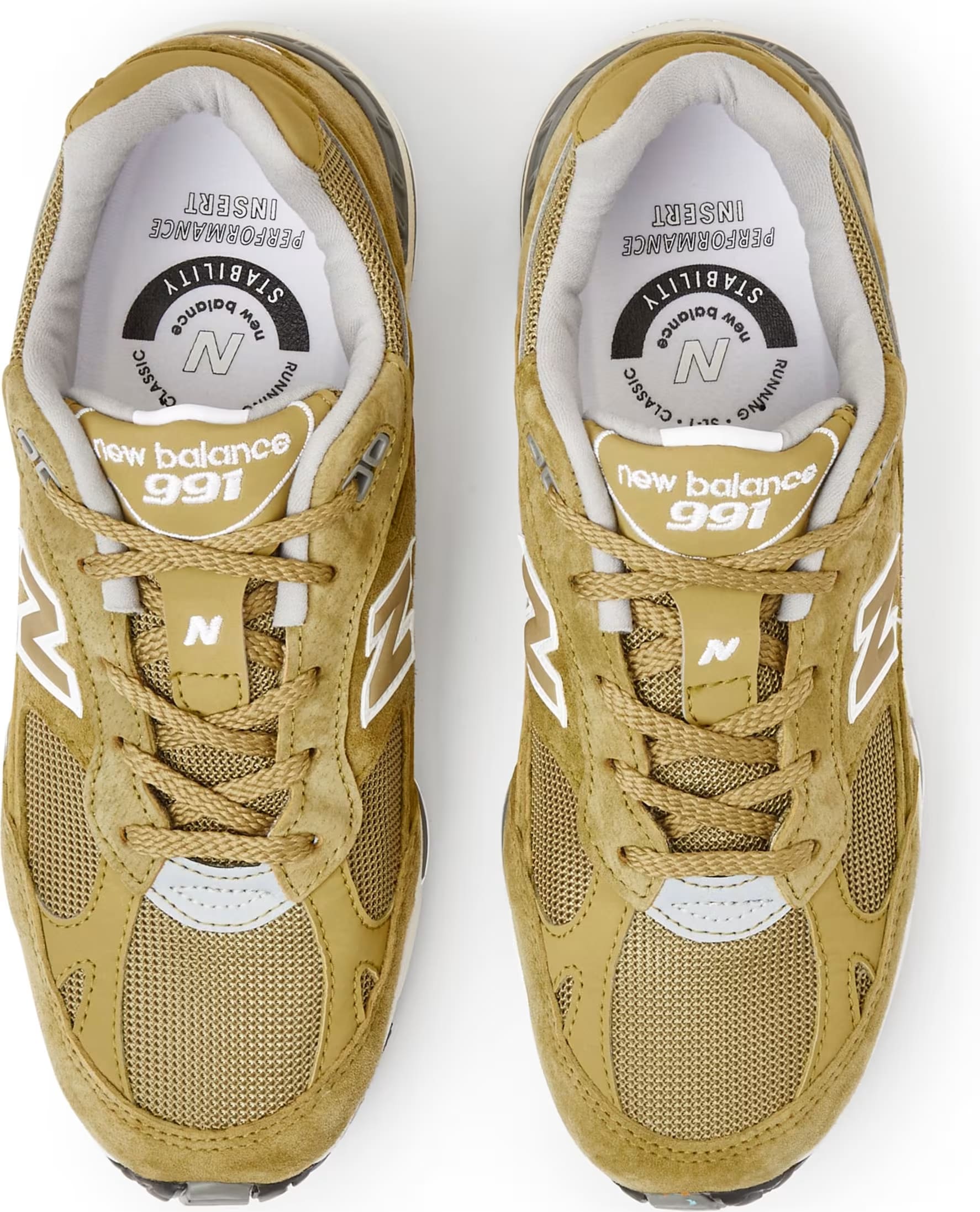 New Balance 991 MiUK Green Moss Cloud Cream (Women's)