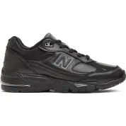 New Balance 991 Leather Black Grey (Women's)