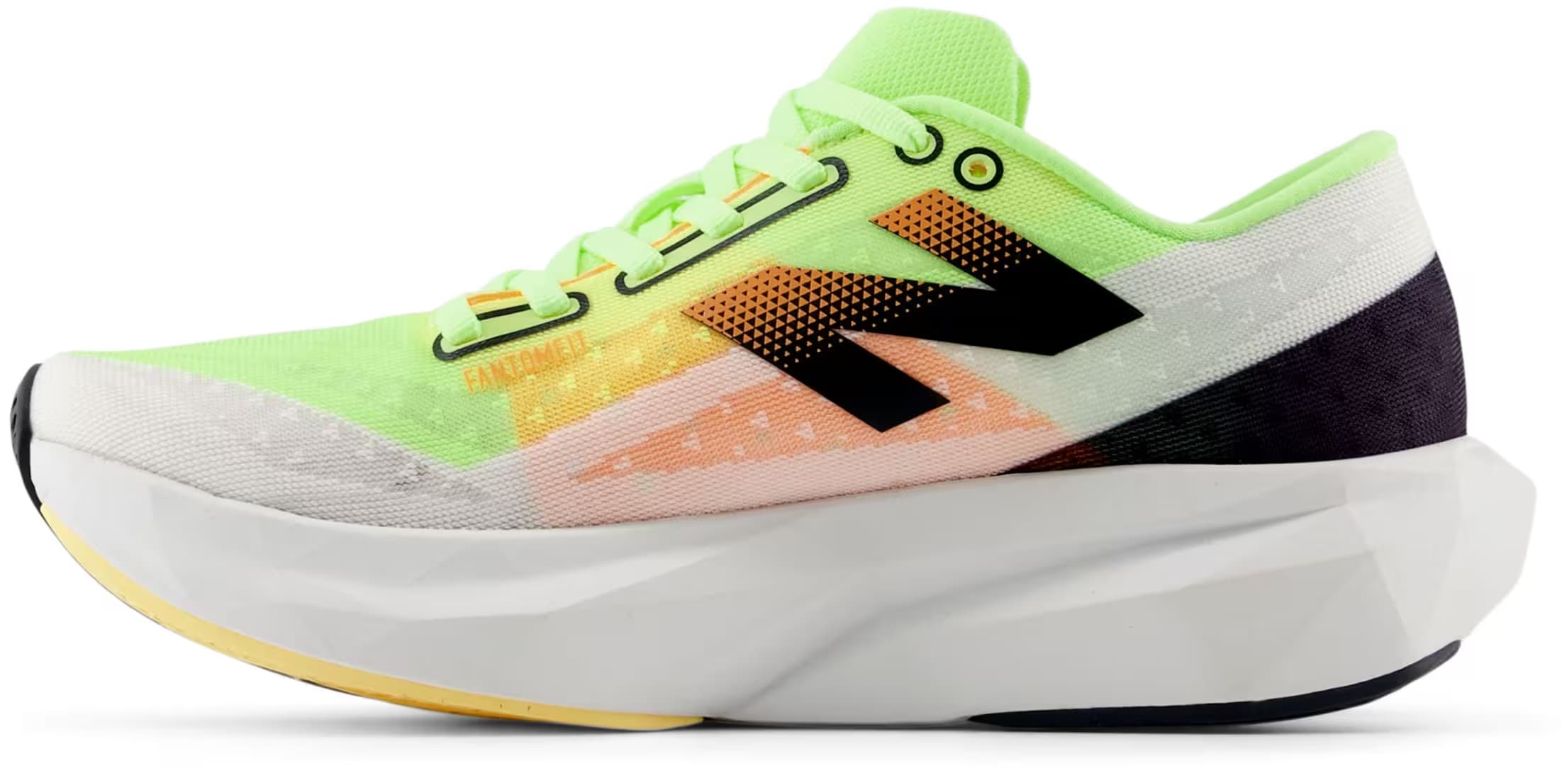 New Balance FuelCell Rebel v4 White Bleached Lime Glow (Women's)