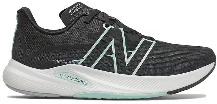 New Balance FuelCell Rebel v2 Black White Mint (Women's)