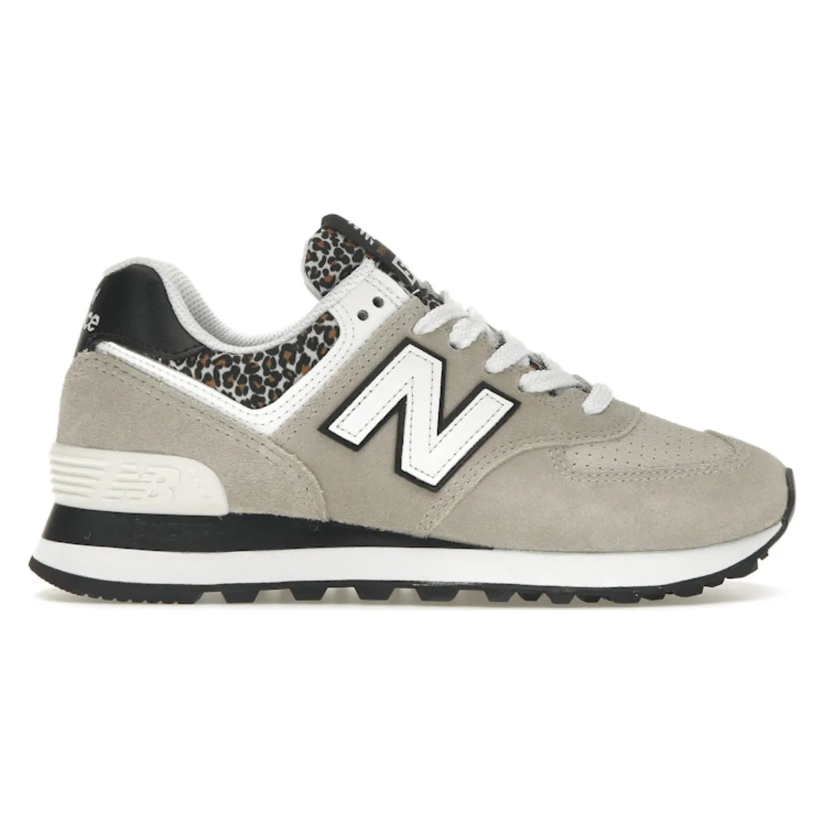 New Balance 574 Grey Black Leopard Print (Women's)
