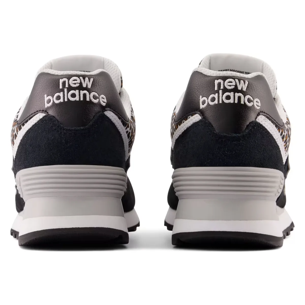 New Balance 574 Black Beige Leopard Print (Women's)