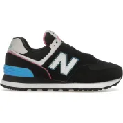 New Balance 574 Black Vibrant Sky Pink (Women's)