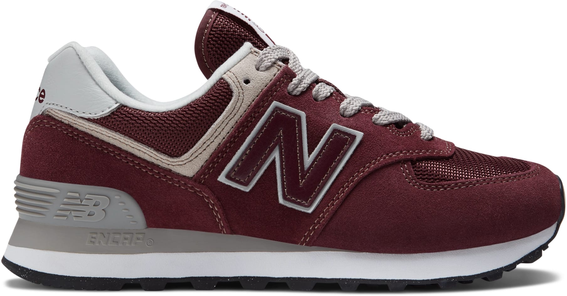 New Balance 574 Core Burgundy White (Women's)