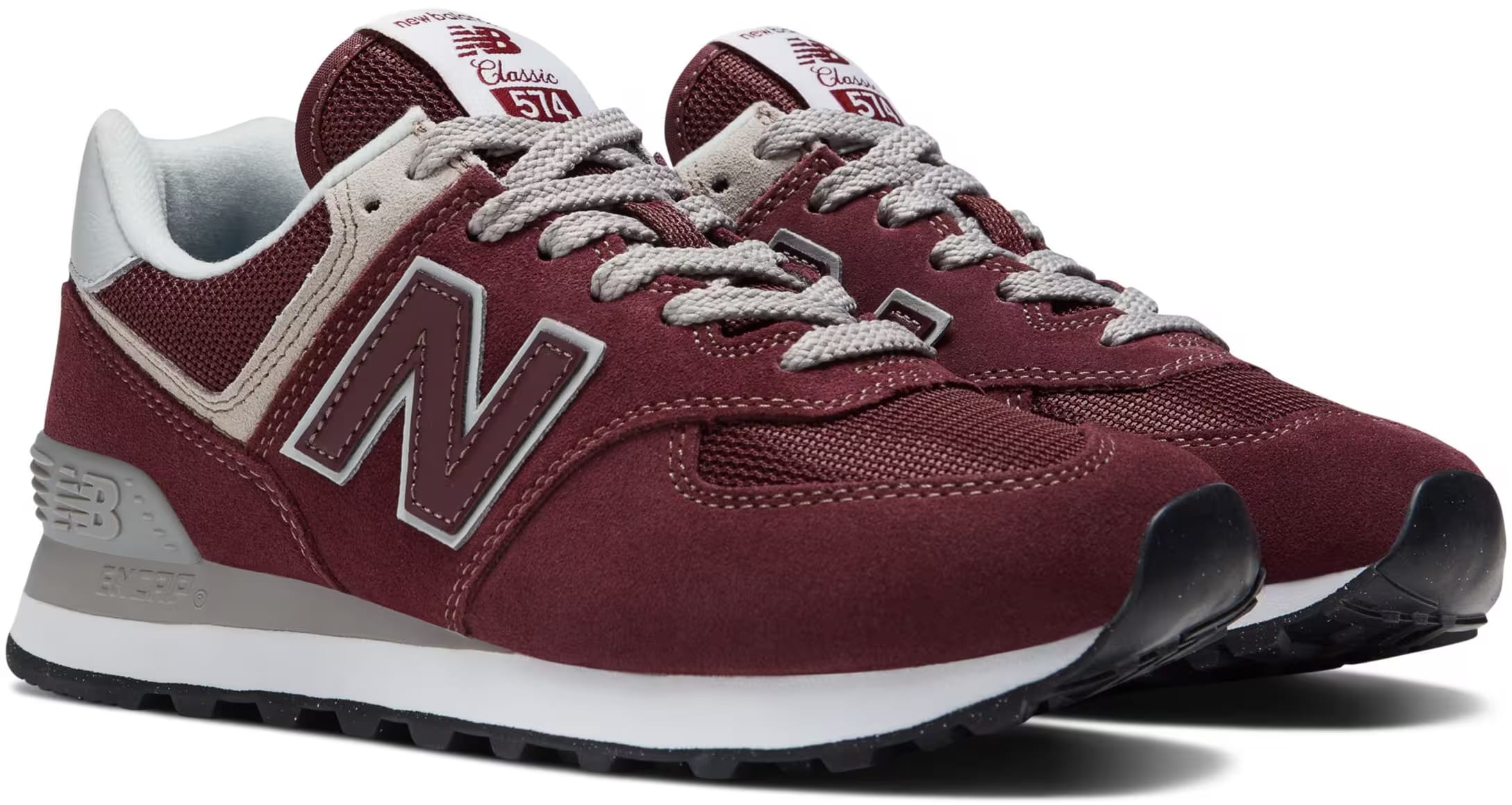 New Balance 574 Core Burgundy White (Women's)