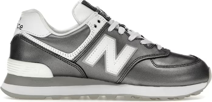 New Balance 574v2 Black Metallic White (Women's)