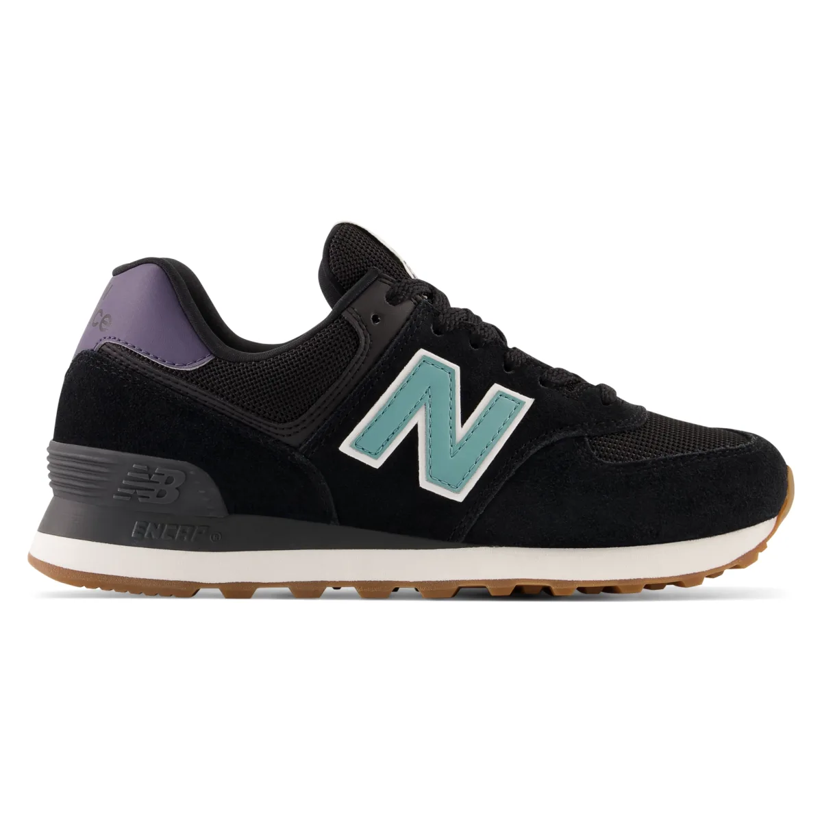 New Balance 574 Black Faded Teal Dark Mercury (Women's)