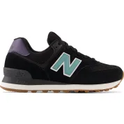 New Balance 574 Black Faded Teal Dark Mercury (Women's)