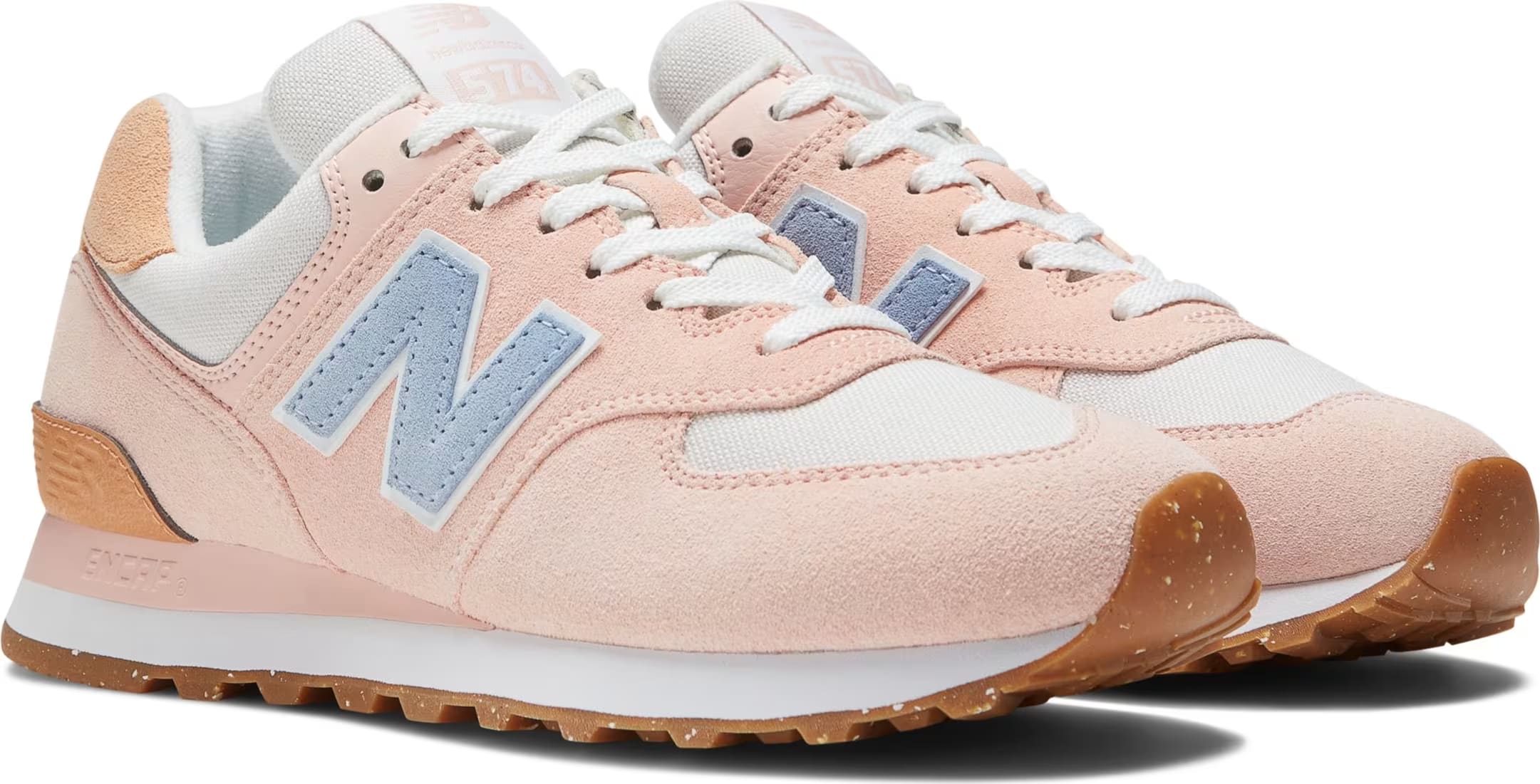 New Balance 574 Pink Blue Orange (Women's)