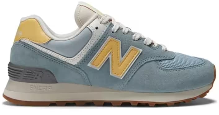 New Balance 574 Light Slate Wheat Field (Women's)