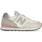 New Balance 574 Beige White Pink Sand (Women's)