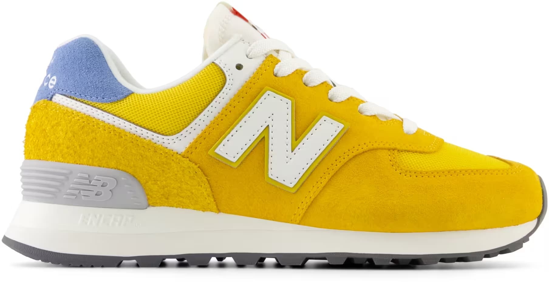 New Balance 574 Yellow Light Blue (Women's)