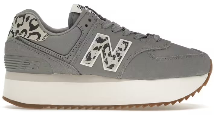 New Balance 574 Plus Shadow Grey Leopard Print (Women's)