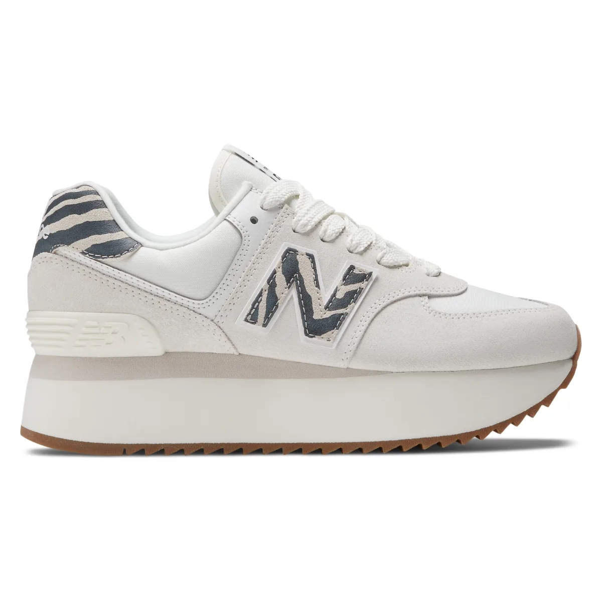 New Balance 574 Plus Sea Salt Animal Print (Women's)