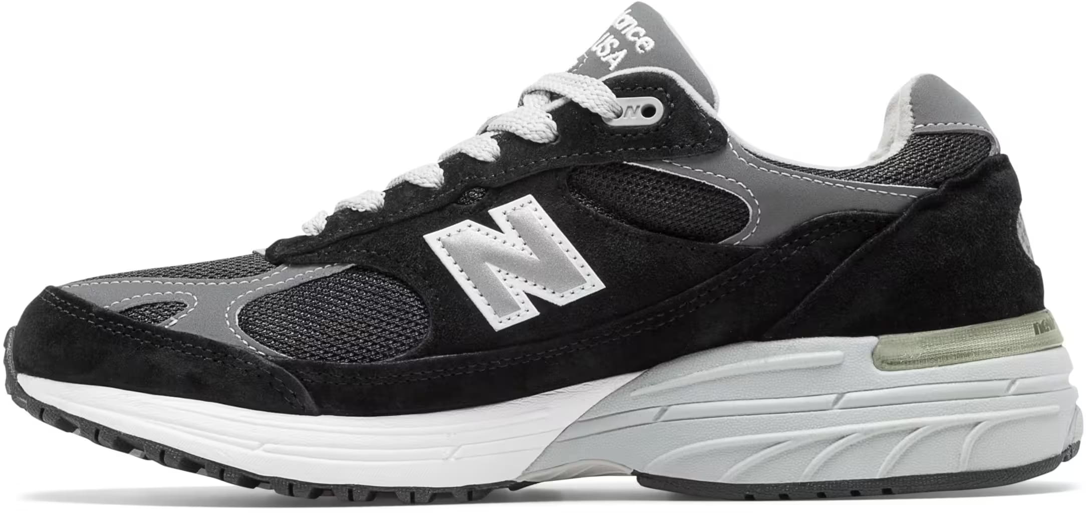 New Balance 993 MiUSA Black Grey (Women's)