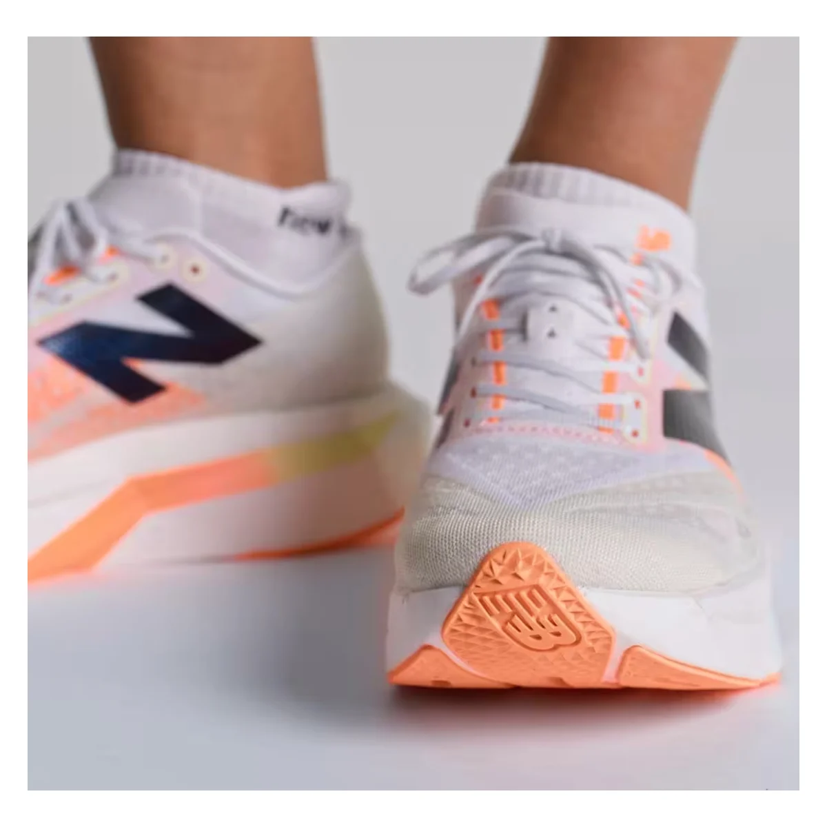 New Balance FuelCell SuperComp Elite v4 White Angora Hot Mango (Women's)