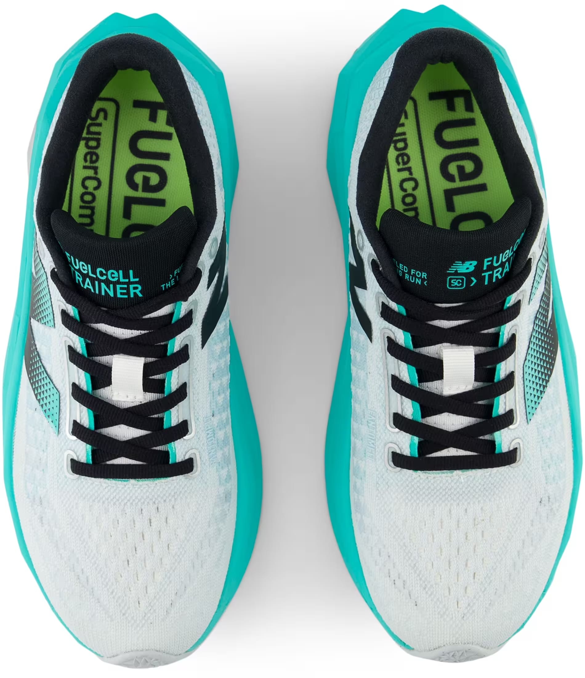 New Balance FuelCell SuperComp Trainer v3 White Cyber Jade Silver Metallic (Women's)