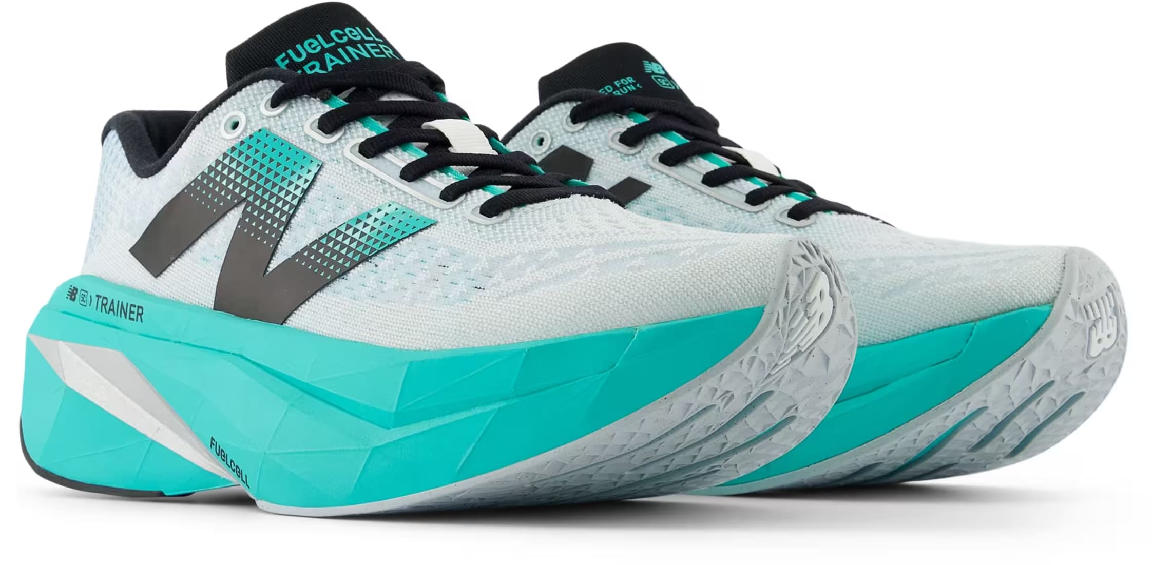 New Balance FuelCell SuperComp Trainer v3 White Cyber Jade Silver Metallic (Women's)