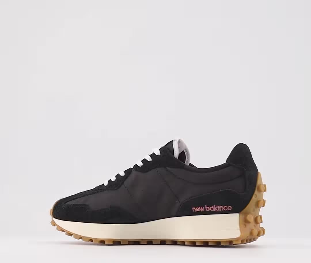 New Balance 327 Black White Gum (Women's)