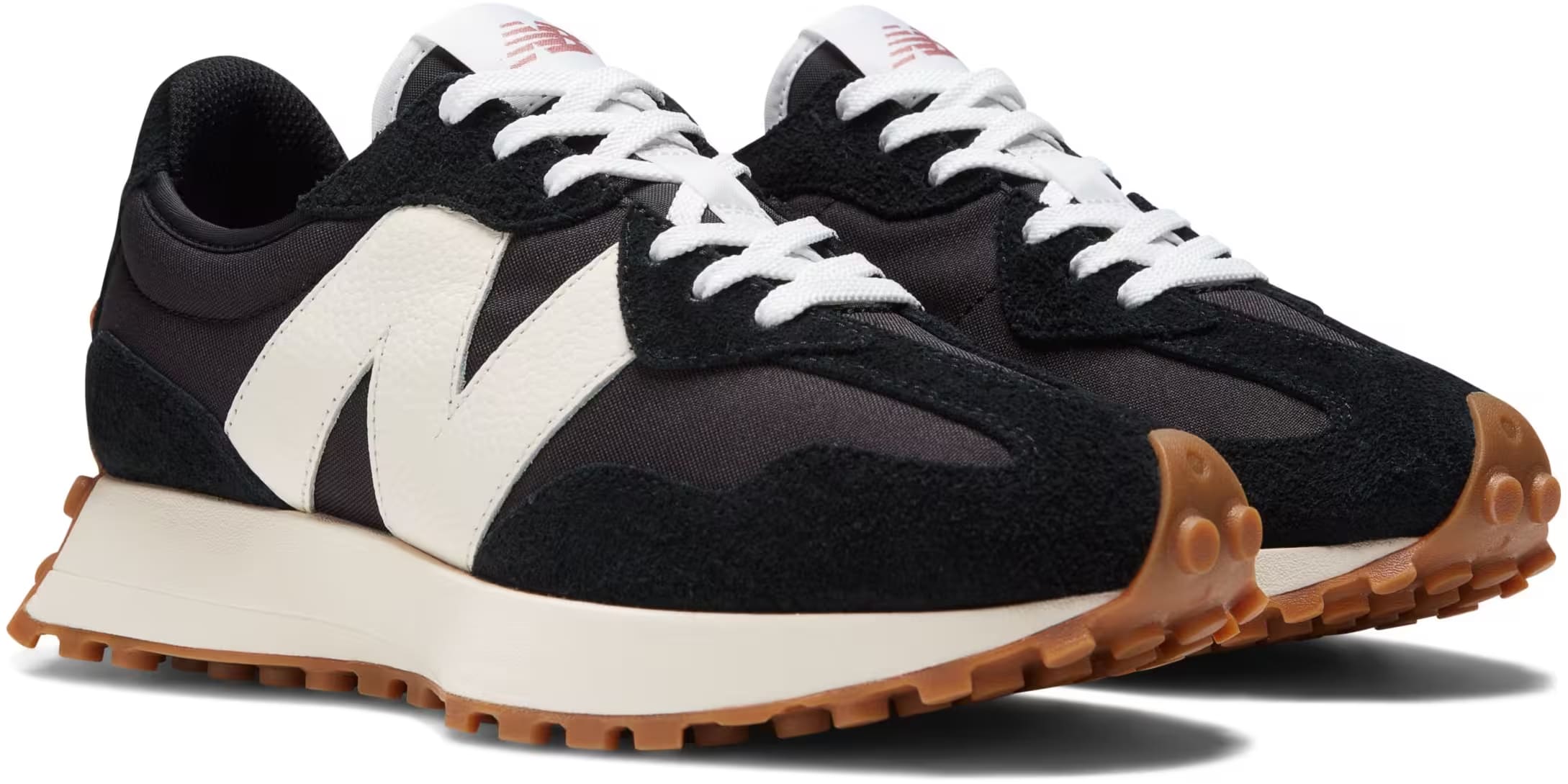 New Balance 327 Black White Gum (Women's)