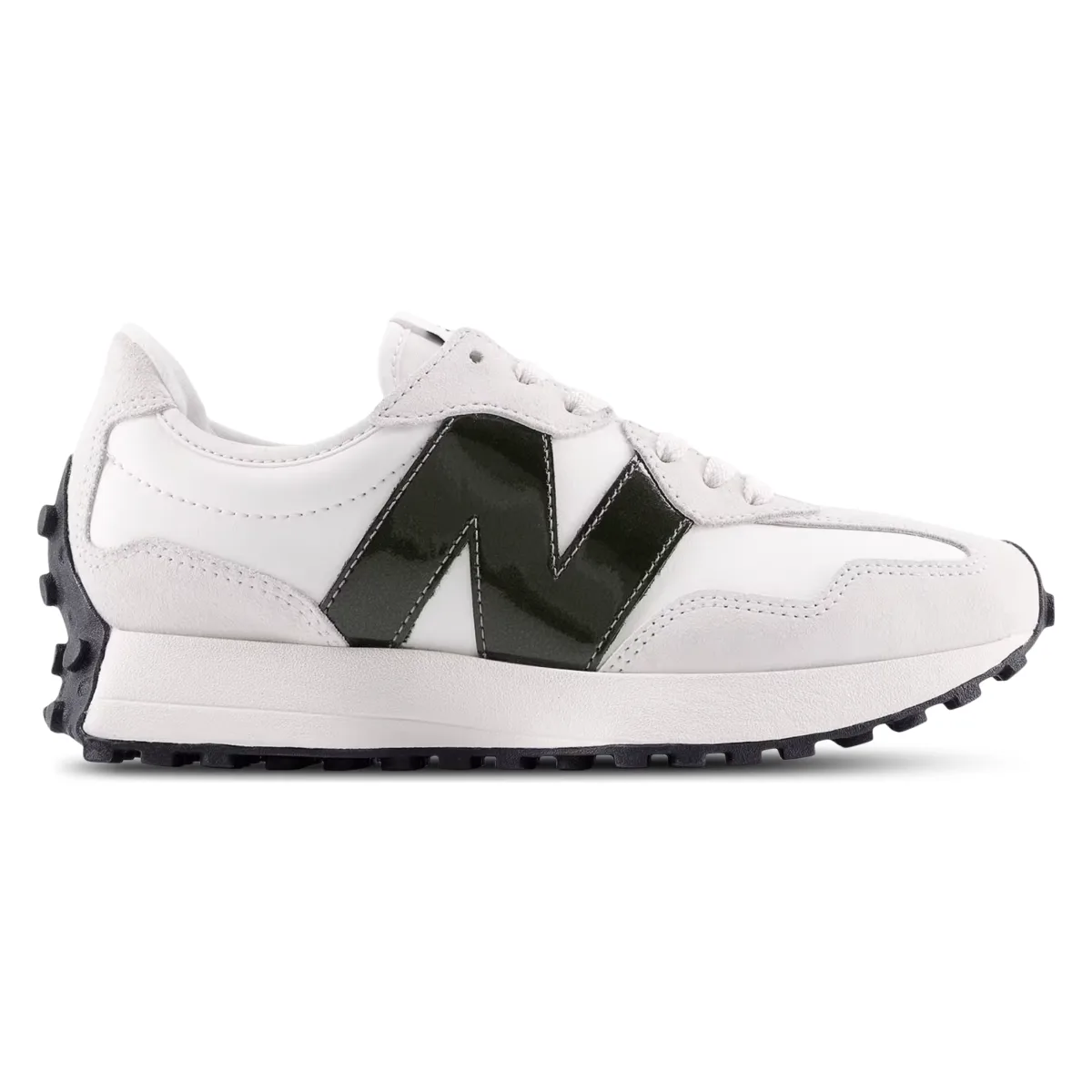New Balance 327 White Dark Green (Women's)