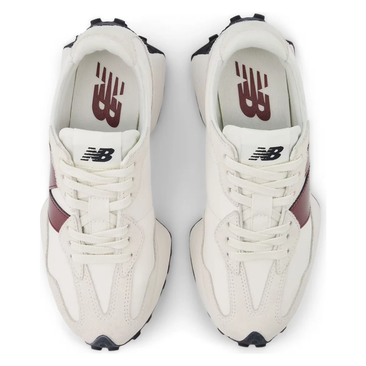 New Balance 327 White Dark Red (Women's)