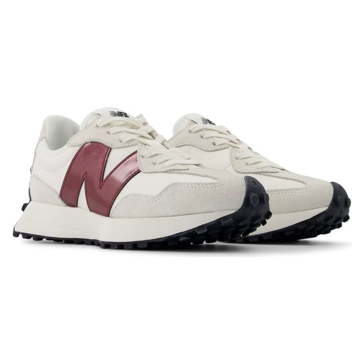 New Balance 327 White Dark Red (Women's)