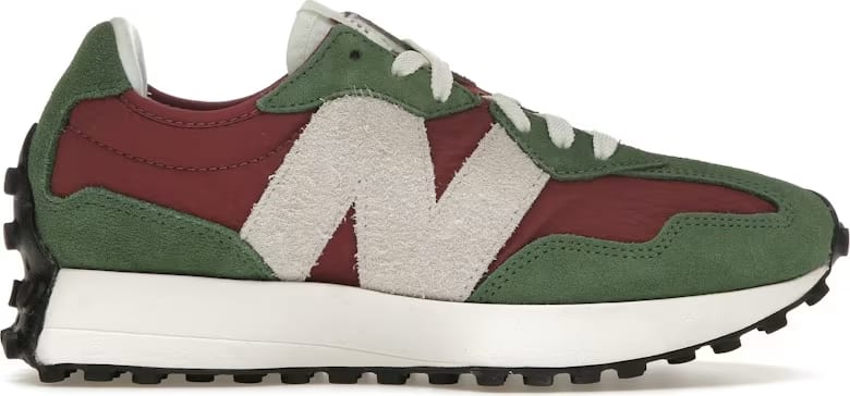 New Balance 327 Dark Green Red