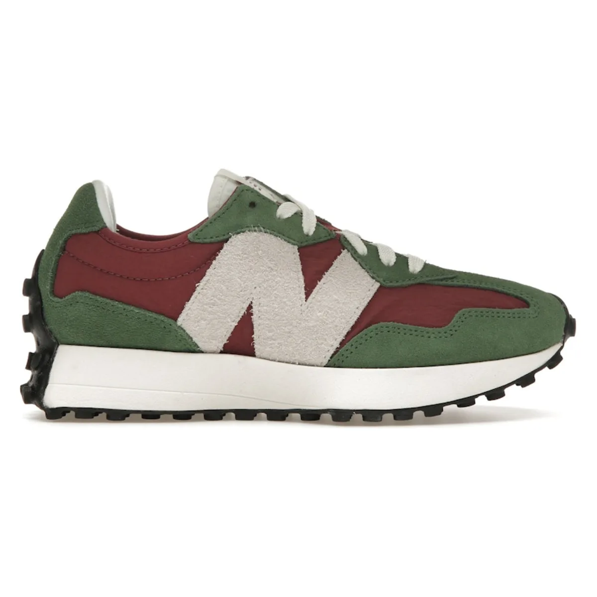 New Balance 327 Dark Green Red