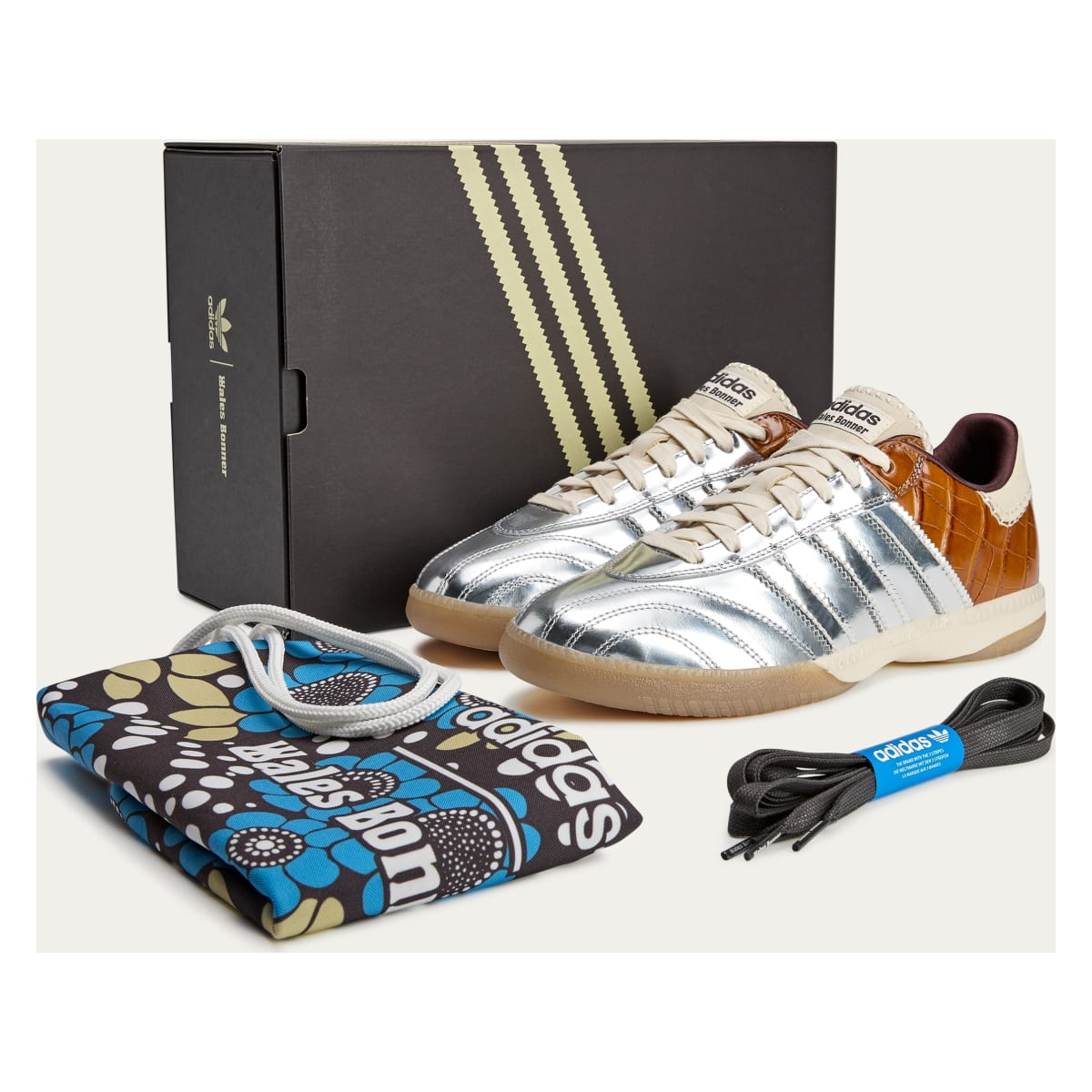 Wales Bonner x Adidas Samba Millennium "Silver Metallic"