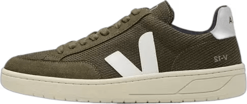 Veja V-12 Olive White