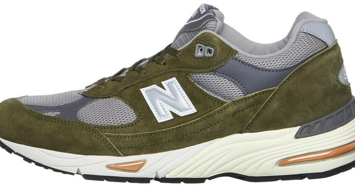 New Balance 991 Made in UK Green Grey 