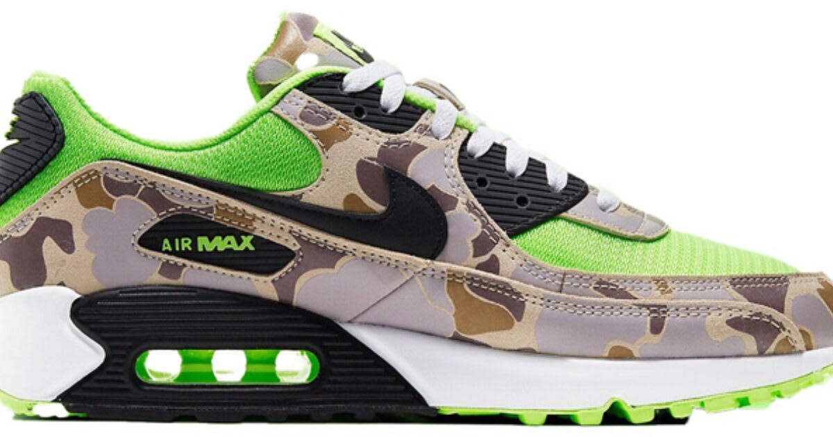 lime green camo air max