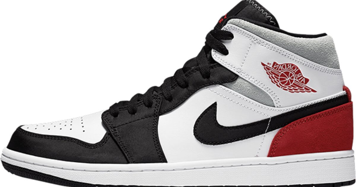Air Jordan 1 Mid SE "Red Black Toe" 852542100 Sneaker Squad