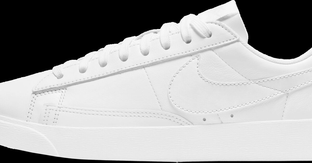 white nike blazer low le